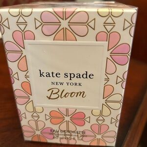Kate Spade Floral Perfume Box with Pink and Gold Accents